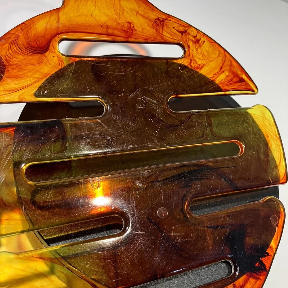 Vtg Faux Tortoiseshell Tie Scarf Hanger and D*Fuzz*It Sweater & Fabric Comb USA